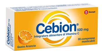 CEBION MASTICABILE ARANCIA VITAMINA C 500 MG 20 COMPRESSE - Gruppofarmastore.it