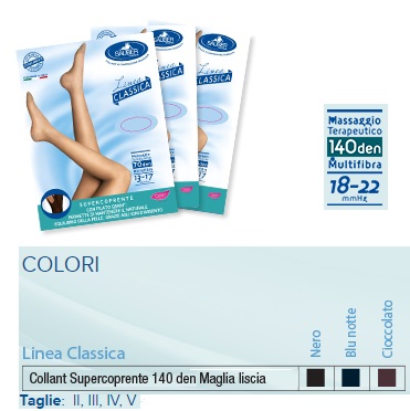 SAUBER COLLANT 140 DENARI SUPER COPRENTE MICRORETE CIOCCOLATO 4 LINEA CLASSICA - Gruppofarmastore.it