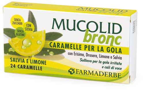 MUCOLID BRONC SALVIA & LIMONE 24 CARAMELLE - Gruppofarmastore.it