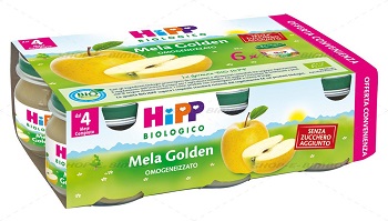 HIPP BIO OMOGENEIZZATO MELA GOLDEN 6X80 G - Gruppofarmastore.it