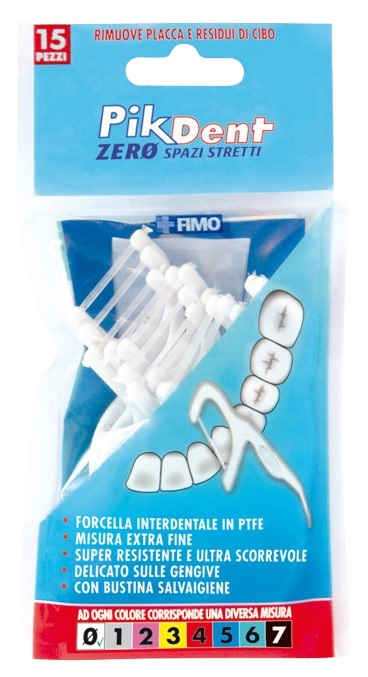 PIKDENT ZERO SPAZI STRETTI 15 FORCELLE INTERDENTALI - Gruppofarmastore.it