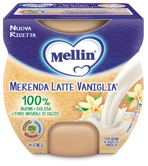 MELLIN MERENDA LATTE VANIGLIA 2 X 100 G - Gruppofarmastore.it