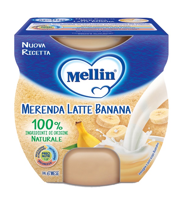 MELLIN MERENDA LATTE BANANA 2 X 100 G - Gruppofarmastore.it