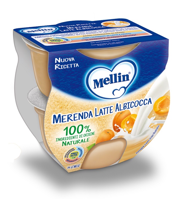 MELLIN MERENDA LATTE ALBICOCCA 2 X 100 G - Gruppofarmastore.it