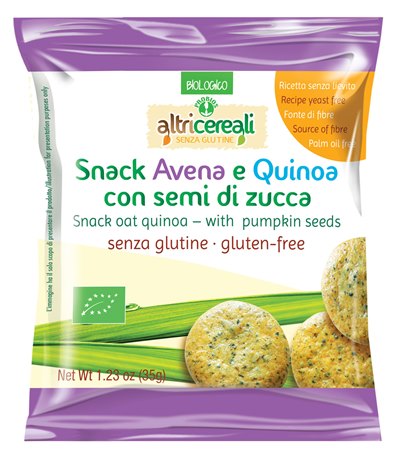ALTRICEREALI SNACK AVENA E QUINOA CON SEMI DI ZUCCA 35 G - Gruppofarmastore.it