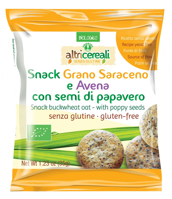 ALTRICEREALI SNACK SARACENO E AVENA CON SEMI DI PAPAVERO 35 G - Gruppofarmastore.it