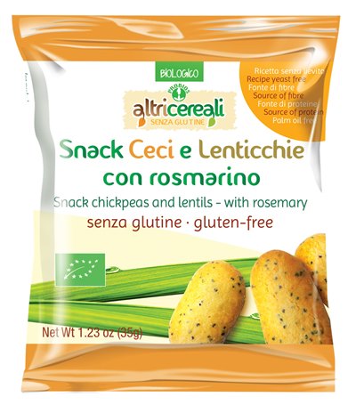 ALTRICEREALI SNACK CECI E LENTICCHIE CON ROSMARINO 35 G - Gruppofarmastore.it