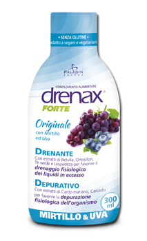 DRENAX FORTE ORIGINALE CON MIRTILLO E UVA 300 ML - Gruppofarmastore.it