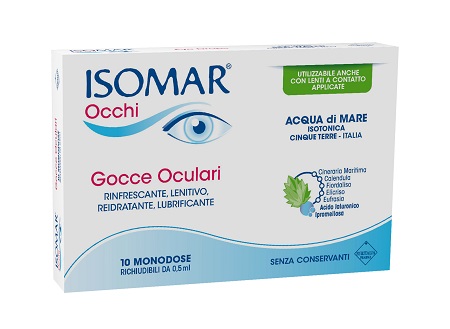 ISOMAR OCCHI GOCCE OCULARI ALL'ACIDO IALURONICO 0,20% 10 FLACONCINI - Gruppofarmastore.it