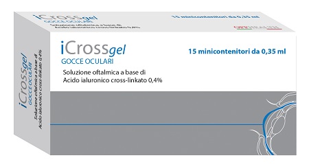 ICROSS GEL GOCCE OCULARI ACIDO IALURONICO CROSS-LINKATO 0,4% 15 MONODOSE DA 0,35 ML - Gruppofarmastore.it
