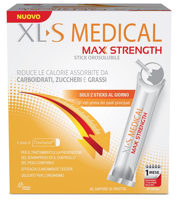 XLS MEDICAL MAX STRENGTH 60 STICK OROSOLUBILI - Gruppofarmastore.it