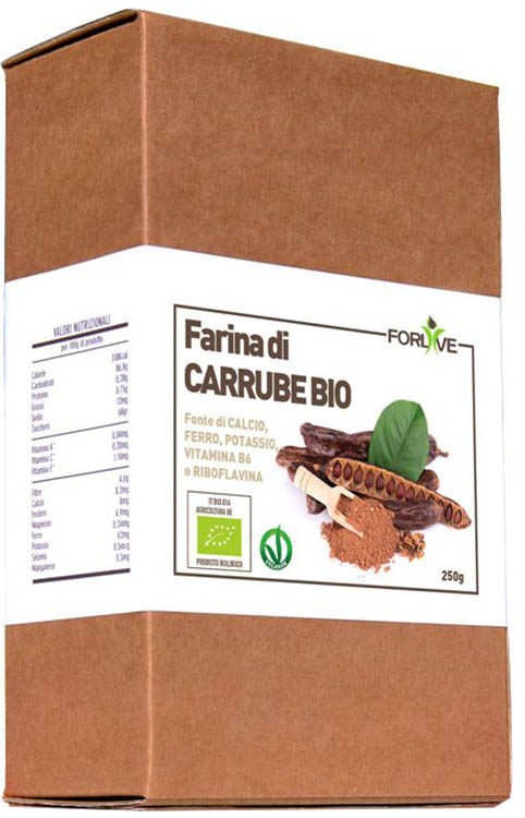FARINA DI CARRUBE BIO 250 G - Gruppofarmastore.it