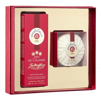 ROGER&GALLET XMAS 2016 COFFRET NOEL JEAN MARIE FARINA CONTENENTE EAU DE COLOGNE JEAN MARIE FARINA 100ML + SAPONETTA 100 G 8 LANGUAGES - Gruppofarmastore.it