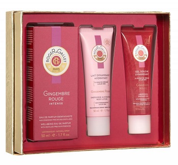 ROGER&GALLET XMAS 2016 COFFRET NOEL GINGEMBRE ROUGE INTENSE CONTENENTE EAU DE PARFUM INTENSE 50 ML + GEL DOUCHE 50 ML + LAIT CORPS 50 ML 8 LANGUAGES - Gruppofarmastore.it