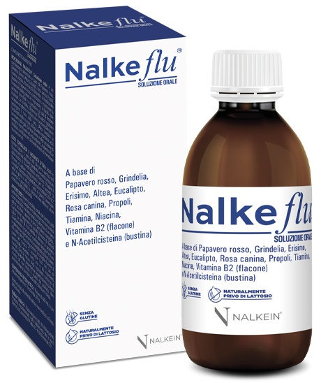 NALKEFLU SOLUZIONE ORALE 200 ML + 1  BUSTINA DA 2,5 G - Gruppofarmastore.it