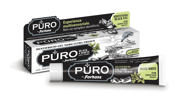 DENTIFRICIO FORHANS GEL BLACK4WHITE - Gruppofarmastore.it