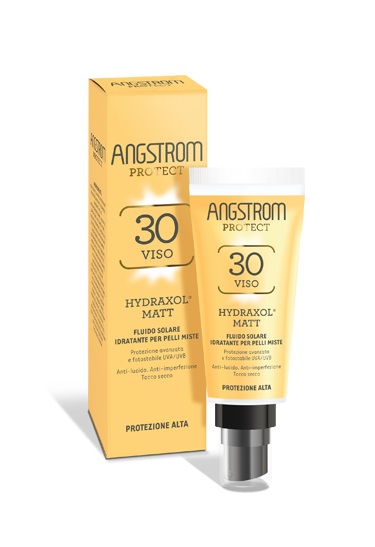 ANGSTROM PROTECT HYDRAXOL MATT FLUIDO SOLARE PROTEZIONE 30 PELLI MISTE 40 ML - Gruppofarmastore.it