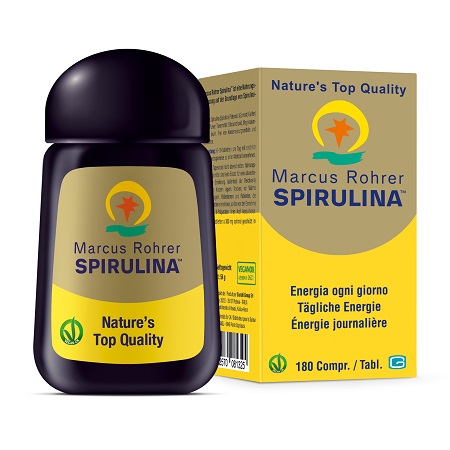 SPIRULINA MARCUS ROHRER RICARICA 180 COMPRESSE - Gruppofarmastore.it