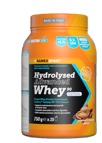 HYDROLYSED ADVANCED WHEY CHOCO ALMOND 750 G - Gruppofarmastore.it