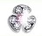 ORECCHINI STERILI BJT942 CRYS FLOWER ROSE 8MM - Gruppofarmastore.it