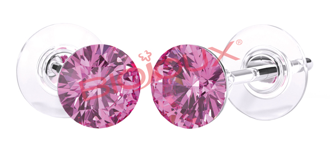 ORECCHINI STERILI BJT946 SWA CRYSTAL ROSE - Gruppofarmastore.it