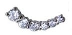 ORECCHINI STERILI BJT949 EAR-CUFF 6 CRYSTAL - Gruppofarmastore.it