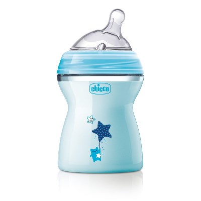 CHICCO BIBERON NATFEEL 2M+ BOY 250 ML - Gruppofarmastore.it
