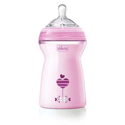 CHICCO BIBERON NATFEEL 6M+ GIRL 330 ML - Gruppofarmastore.it