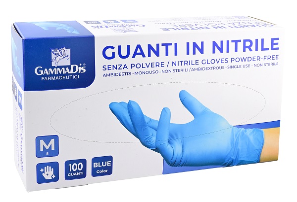 GUANTI NITRILE SENZA POLVERE MEDIUM 100 PEZZI - Gruppofarmastore.it