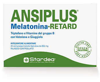 ANSIPLUS RETARD MELATONINA 20 COMPRESSE BISTRATO FAST SLOW 955 MG - Gruppofarmastore.it