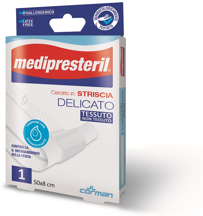MEDIPRESTERIL CEROTTO ESTENSIBILE 1 STRISCIA 50 X 8 CM - Gruppofarmastore.it
