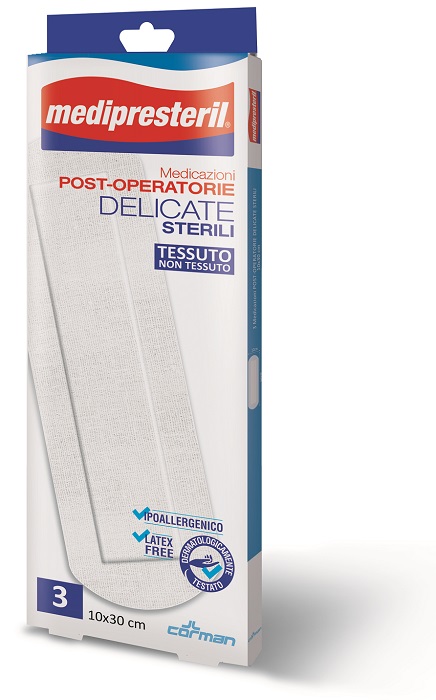 MEDIPRESTERIL MEDICAZIONI POST OPERATORIE DELICATE 10 X 30 3 PEZZI - Gruppofarmastore.it