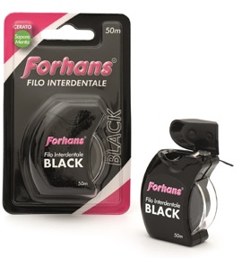 FORHANS FILO INTERDENTALE BLACK 50 METRI - Gruppofarmastore.it