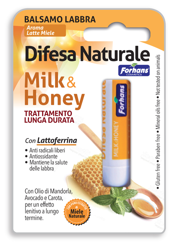 FORHANS BALSAMO LABBRA DIFESA NATURALE MILK&HONEY - Gruppofarmastore.it