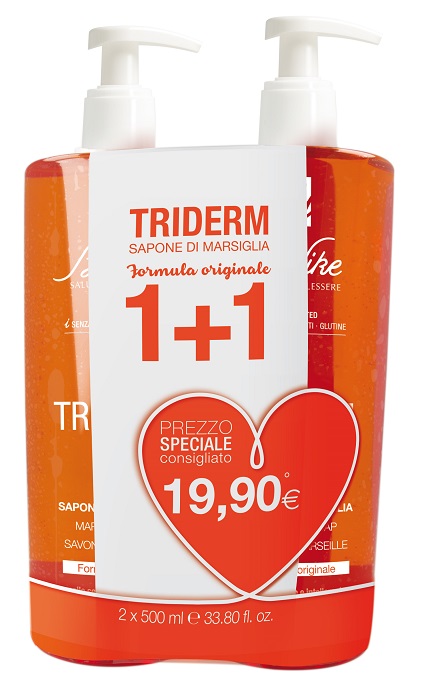 TRIDERM SAPONE DI MARSIGLIA BIPACK 2 FLACONI DA 500 ML - Gruppofarmastore.it