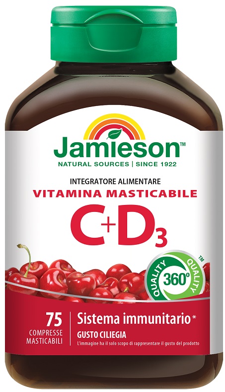 JAMIESON VITAMINA C 500 + D 75 COMPRESSE - Gruppofarmastore.it