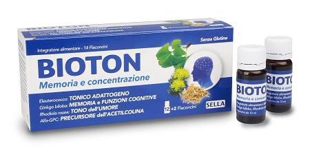 BIOTON ELEUTEROCOCCO MEMORIA CONCENTRAZIONE 14 FLACONCINI - Gruppofarmastore.it