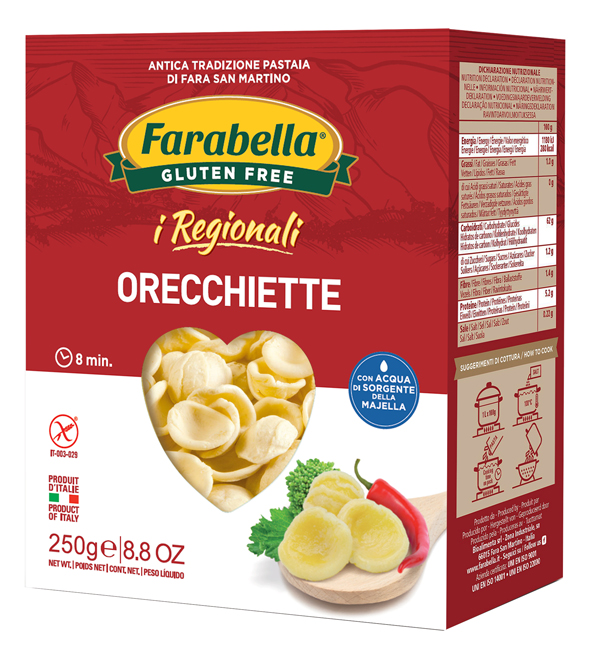 FARABELLA ORECCHIETTE I REGIONALI PASTA FRESCA STABILIZZATA 250 G - Gruppofarmastore.it