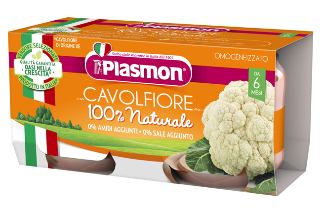 PLASMON OMOGENEIZZATO CAVOLFIORE 2 X 80 G - Gruppofarmastore.it