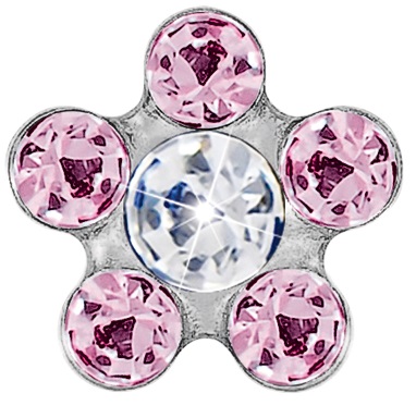 FIORE 6MM ROSA/PUNTO CRISTALLO - Gruppofarmastore.it
