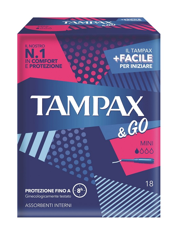 TAMPAX & GO MINI 18 PEZZI - Gruppofarmastore.it