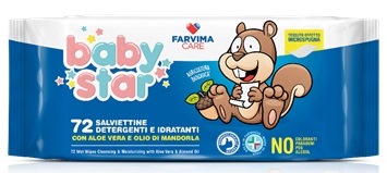 FARVIMA CARE BABYSTAR SALVIETTE BEBE' 72 PEZZI - Gruppofarmastore.it