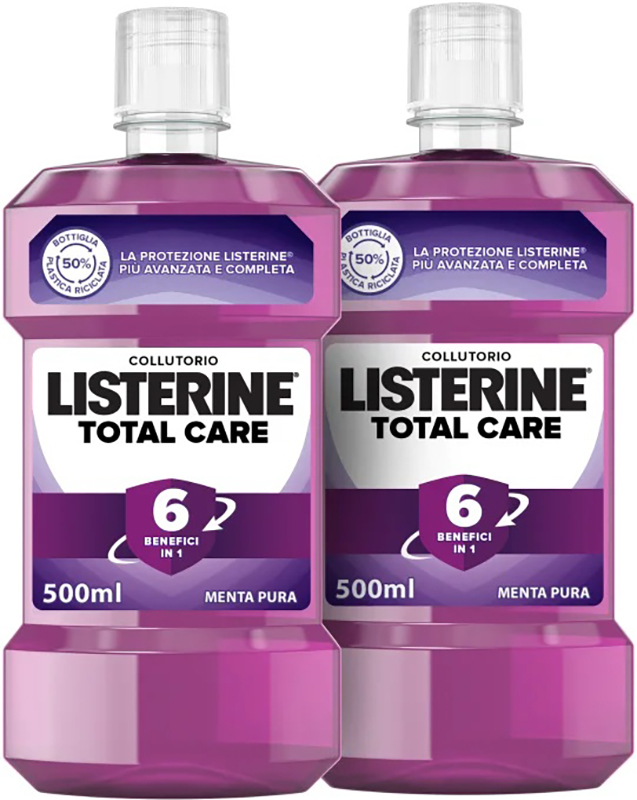 LISTERINE TOTAL CARE ZERO 2 PEZZI 500 ML - Gruppofarmastore.it