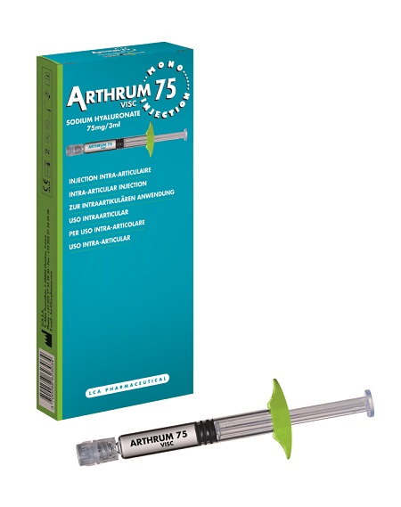SIRINGA INTRA-ARTICOLARE ARTHRUM VISC 75 MONO INJECTION ACIDO IALURONICO 3 ML - Gruppofarmastore.it