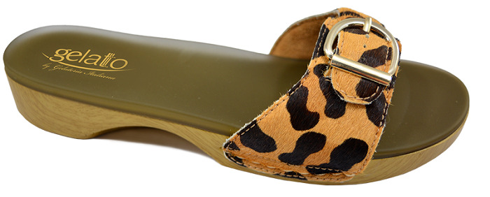 ZOCCOLO SOLE MIO ANIMAL LEOPARD CON PLANTARE IN GEL 39-40 - Gruppofarmastore.it
