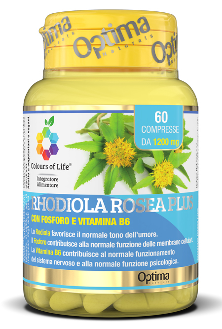COLOURS OF LIFE RHODIOLA ROSEA PLUS 60 COMPRESSE 1200 MG - Gruppofarmastore.it
