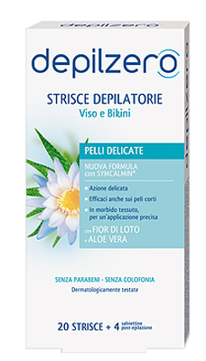 DEPILZERO STRISCE VISO E BIKINI 20 PEZZI - Gruppofarmastore.it