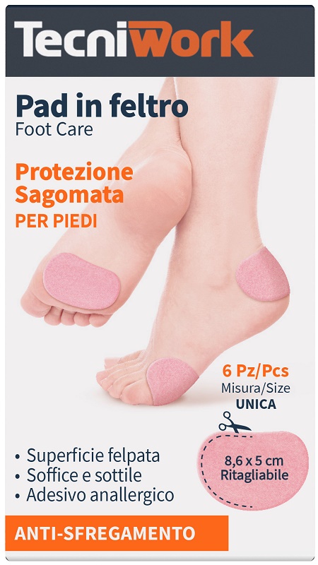 PAD IN FELTRO SAGOMATO 8,6X5CM 6 PEZZI - Gruppofarmastore.it