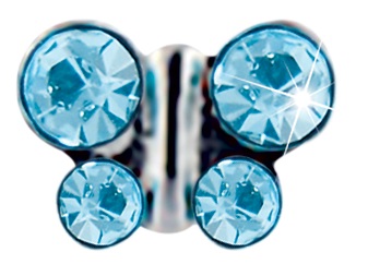 FARFALLA 6MM ACQUAMARINA - Gruppofarmastore.it