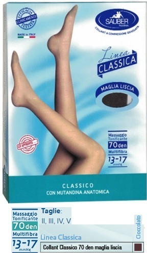 SAUBER CLASSICO COLLANT 70 DENARI MAGLIA LISCIA CIOCCOLATO 2 - Gruppofarmastore.it